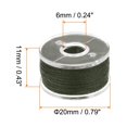 thumbnail image 2 of Uxcell Prewound Bobbin Thread with Storage Case for Embroidery and Sewing Machine, Light Black 25 Pack, 2 of 6