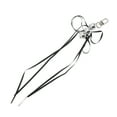 thumbnail image 5 of Unique Bargains 1 Pc Handbag Charms Keychains Beads Ribbon Bow Bag Accessories Black, 5 of 5