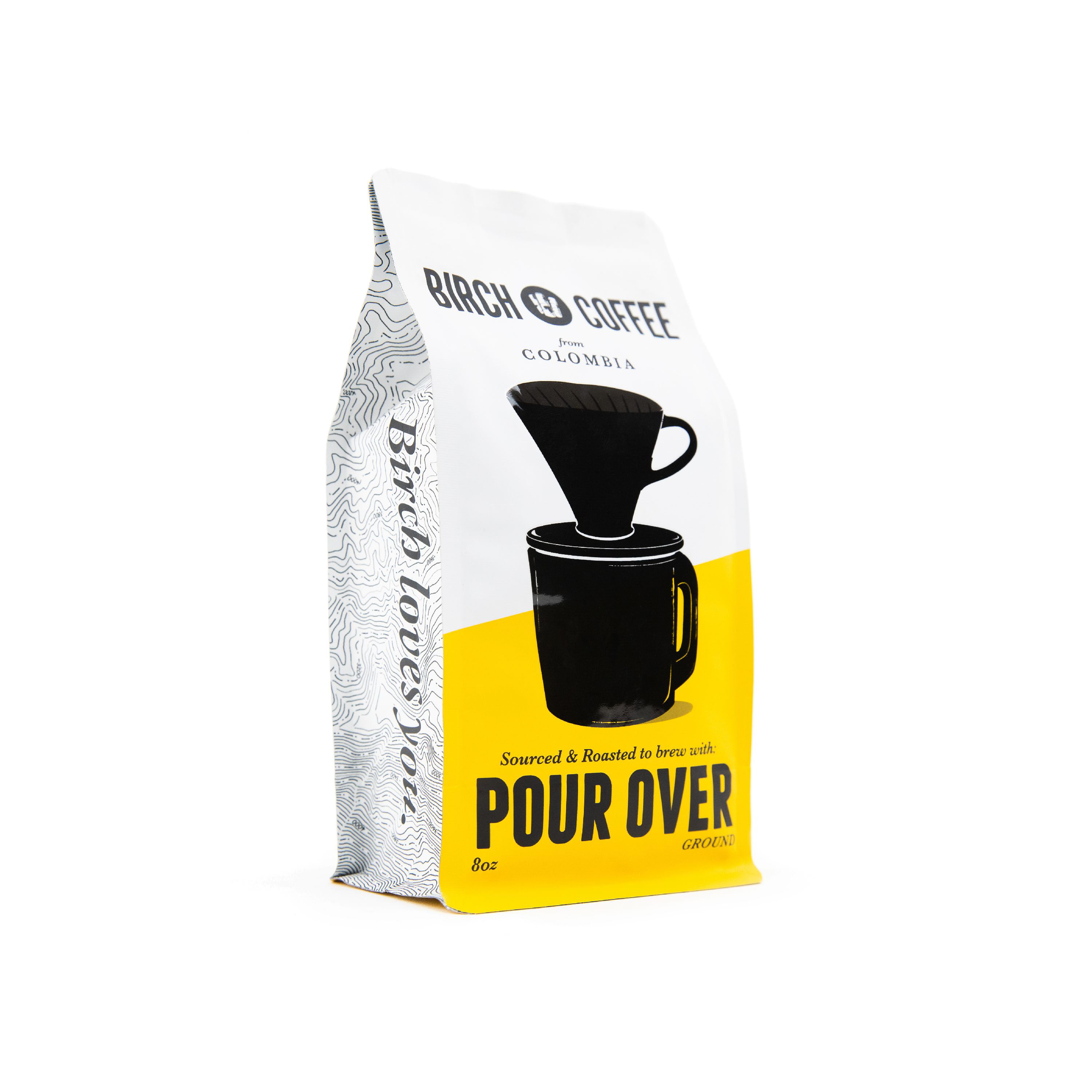 Birch Coffee Colombia Pour Over Ground Coffee, Medium