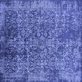 thumbnail image 1 of Ahgly Company Indoor Square Oriental Blue Industrial Area Rugs, 5' Square, 1 of 4