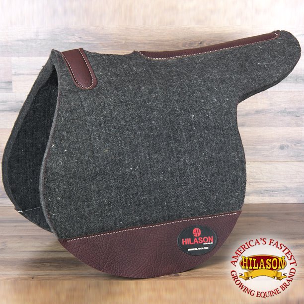 MADE IN USA HIGH QUALITY 100 WOOL FELT HILASON ENGLISH CHARCOAL GRAY
