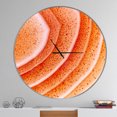thumbnail image 2 of Designart 'Kazakhstan Red agate macro ' Modern wall clock, 2 of 6