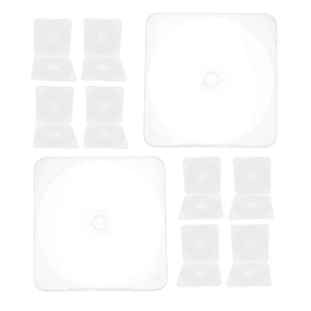 10 cajas de almacenamiento de CD, repuesto de caja de plástico para discos DVD, cajas de almacenamiento de CD
