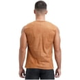thumbnail image 3 of Haitryli Men's Medieval Renaissance Costume Sleeveless V Neck Lace-up Waistcoat Halloween Pirate Brown S, 3 of 7