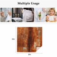 thumbnail image 4 of Burnt Orange Cloth Napkins, Retro Oil Painting Modern Abstract Art Aesthetics Washable and Reusable Dinner Napkins Set of 6, Table Napkin for Kitchen Party Birthday Wedding Hotel Housewarming 20"x20", 4 of 8