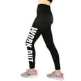 thumbnail image 1 of Mujer Deportes Gimnasio Yoga Correr Fitness Leggings Pantalones Pantalones de entrenamiento (L/XL Work Out), 1 of 3