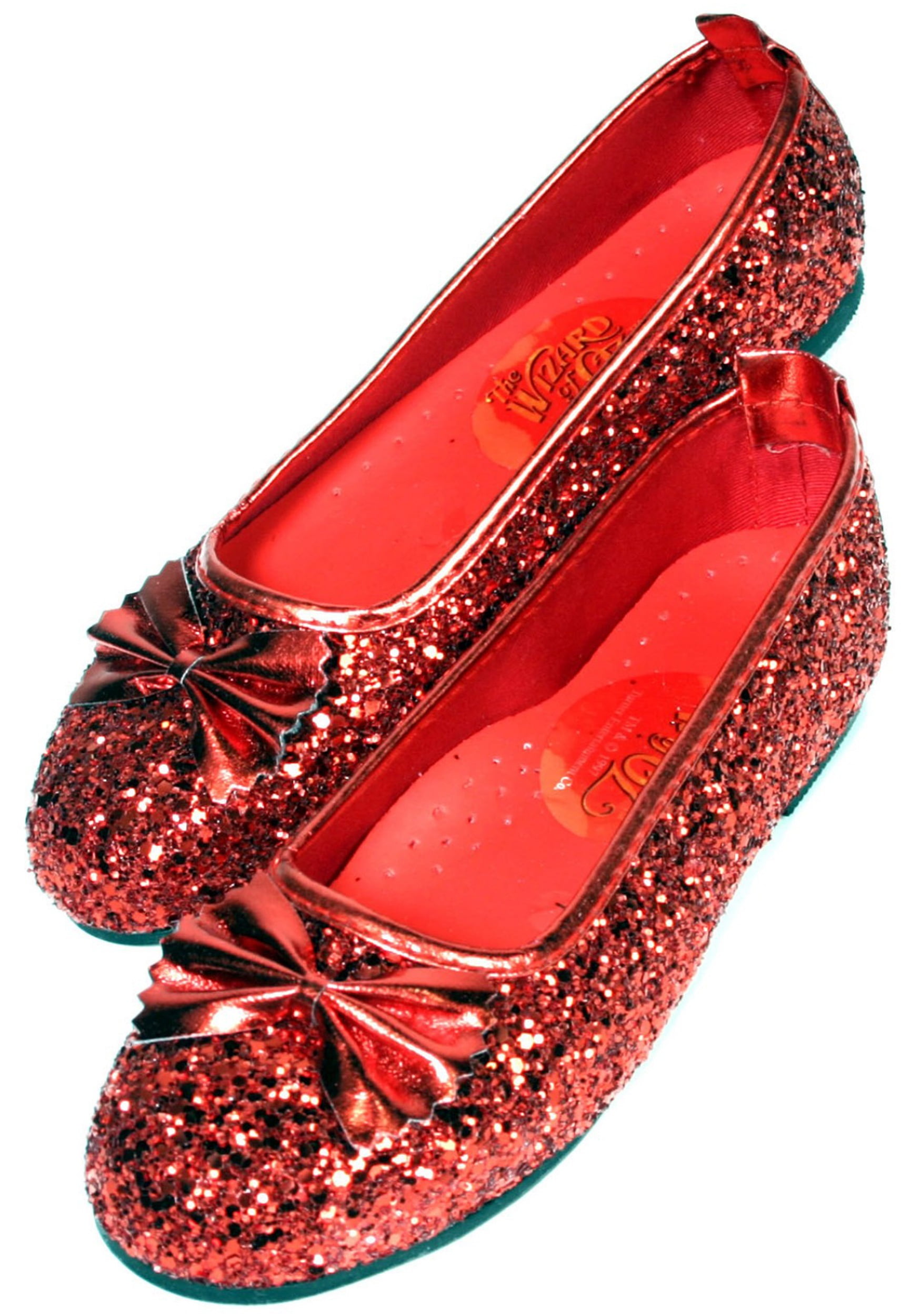 ruby red ballet flats