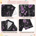 thumbnail image 4 of FORMRS Kids Short Sleeve Top and Pants Pajama Set Unisex Satin 2-Piece Sleepwear, Sizes 13-14Y, Gothic Floral Print, 4 of 8