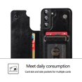 thumbnail image 5 of SOATUTO For Samsung S22 Plus 5G 6.6 inch Phone Case Wallet Case with Card Holder PU Leather Card Slots Case, Double Magnetic Clasp Durable Shockproof Cover For Samsung Galaxy S22 Plus 5G 6.6" - Black, 5 of 9