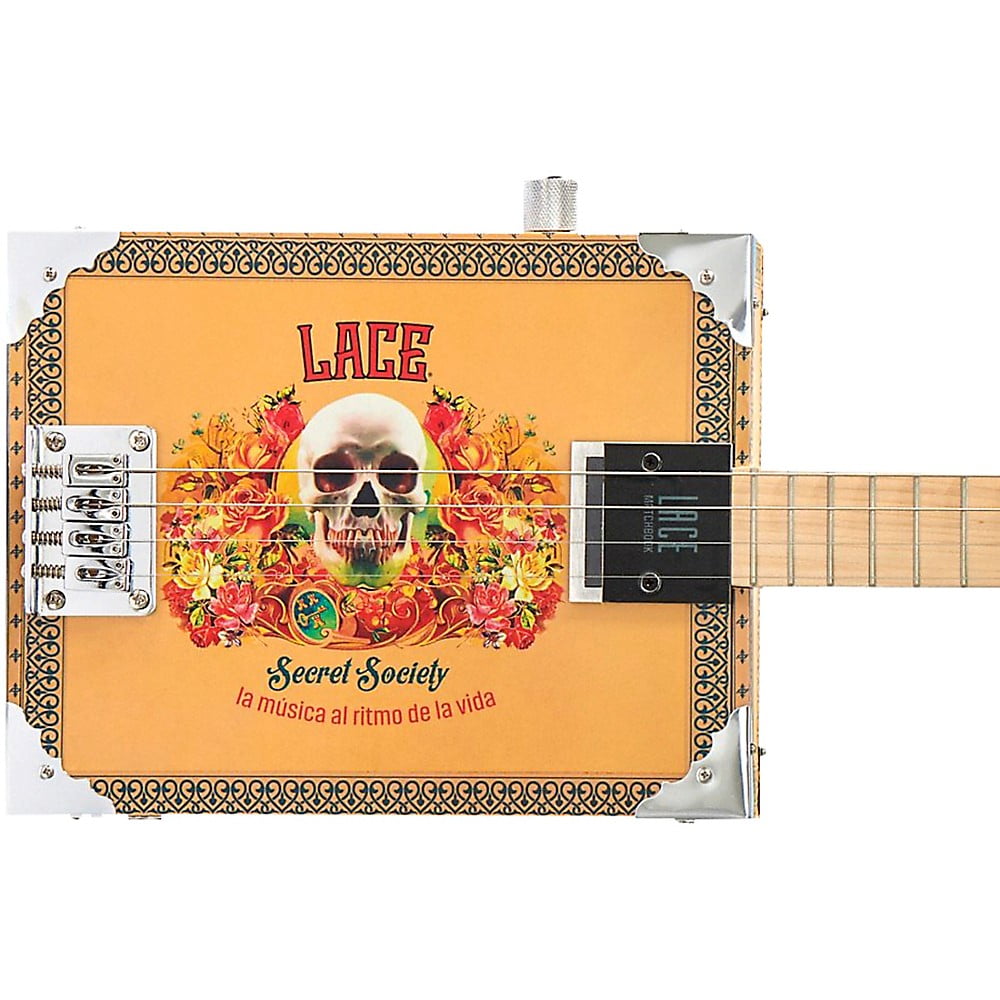 Lace Secret Society 3 String AcousticElectric Cigar Box Guitar 4