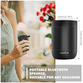 thumbnail image 6 of COMISO Portable Bluetooth Speaker Small Wireless Shower Speaker 360 HD Loud Sound Stereo Pairing Waterproof Mini Pocket Size Built in Mic Support TF Card for Travel Outdoors Home Office, 6 of 8
