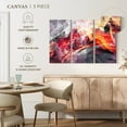 thumbnail image 5 of Elephant Stock Abstract The Fire Within Wall Art - Horizontal Multi Panel Canvas - Living Room Wall Decor - Abstract Multi Panel - Gray And Orange Decor - 57" x 36", 5 of 8