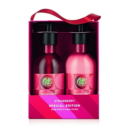 The Body Shop Strawberry Hand Duo Gift Set, 2pc Holiday Exclusive Gift Set