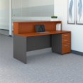 thumbnail image 2 of Bush Business Furniture Series C 72"W Reception Desk with Mobile File Cabinet in Auburn Maple Gray, 2 of 13