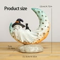 thumbnail image 5 of PatungKu Witch Ghostly Lying On Moon Miniature Sculpture Handmade Resins Home Accent Gift, 5 of 9