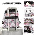 thumbnail image 4 of WOBOGO Pink Rose Poodles Backpack Durable Lightweight Shoulder Bag Built-in Laptop Sleeve and Multiple Utility Compartments, 4 of 7