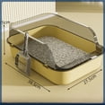 thumbnail image 6 of Cat Litter Box Kitty Sandbox cat bathroom Semi Closed Cleaning Basin Supplies Pet Toilet Kitten Tray Bedpan Accessories Supplies, 6 of 10