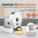 thumbnail image 3 of VEVOR Cortadora de Verduras Electrica, Máquina Cortadora Comercial Ajustable de 0-0.5"/0-12 mm de Espesor, Convertible a Manual, Cortadora de Alimentos de Acero Inoxidable, 3 of 9