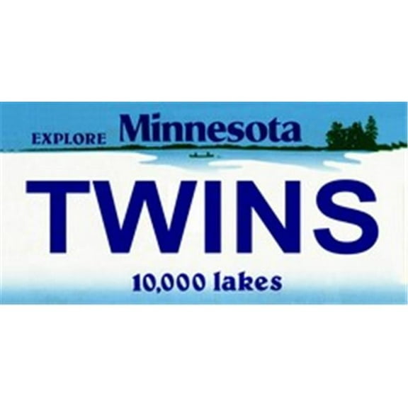 Minnesota State Background License Plates- Twins
