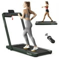 thumbnail image 3 of Spaco 2-in-1 Electric Motorized Health and Fitness Folding Treadmill with Dual Display and Speaker-Green, Home Fitness Equipment for Walking & Running, 3 of 8