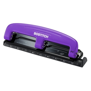 Bostitch EZ Squeeze 3 Hole Punch, 12 Sheet Capacity, Reduced Effort