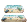 thumbnail image 6 of Garronmavis Beach Turtle Starfish Golf Cart Elastic Seat Covers Universal for Heat Protection Split Backrest Front Seat Cover for All Weather Conditions Interior Accessiores, 6 of 6