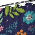 thumbnail image 3 of Pioneer Flower Floral Print Pattern Shower Curtain 72"x84", Bathroom Decorative Shower Curtain Set with 12 Hooks, Waterproof Washable, 3 of 6
