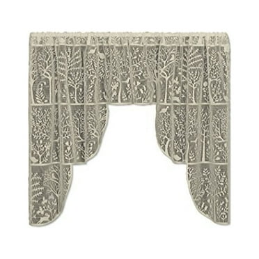 heritage lace 6315cs-39pr 72 x 39 in. rabbit hollow swag pair, ecru