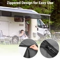 thumbnail image 2 of Yescom Auvent de Véhicule Récréatif 6x19 Pieds Écran Pare-Soleil Noir Bloqueur UV pour Remorque de Camping Patio Extérieur, 2 of 9