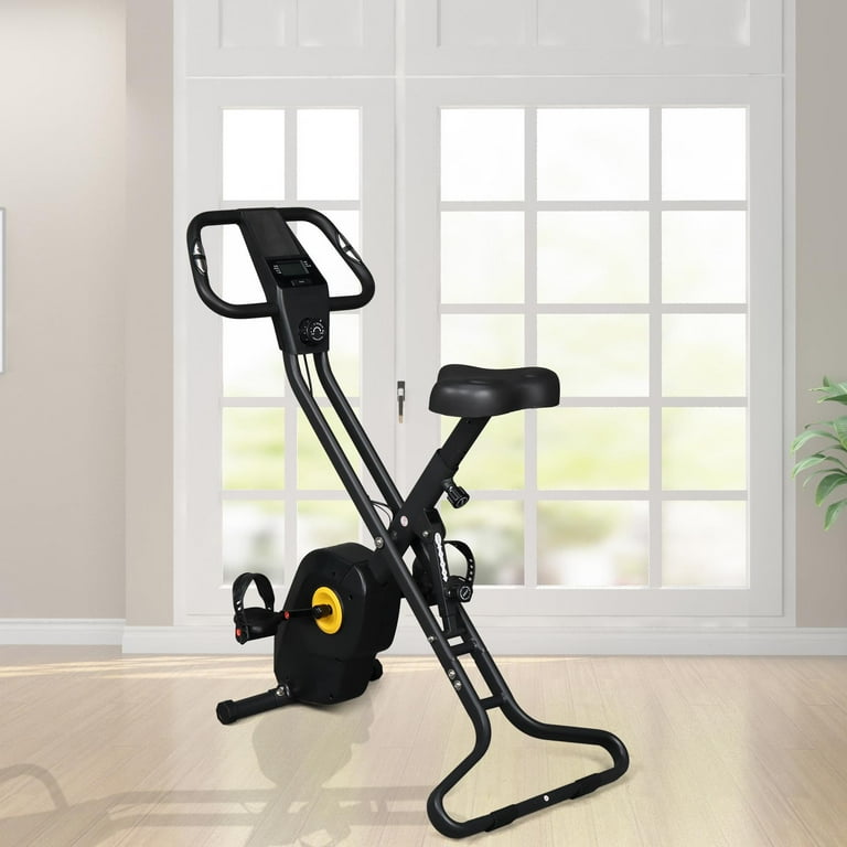 Ktaxon Indoor Stationary Exercise Bike, Adjustable Folding Upright
