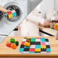 thumbnail image 2 of Yayeee Drying Mat for Kitchen Counter Dishes Microfiber Coffee Decorative Pad, Blue Checkered Pattern, 2 of 3