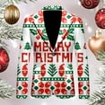 thumbnail image 2 of Adeawade Mens Christmas Jacket Men'S Christmas Cartoom Printed Loose Suit Jacket Long Sleeve Winter Notch Lapel Coats Fashion Outerwear Green 2Xl, 2 of 3
