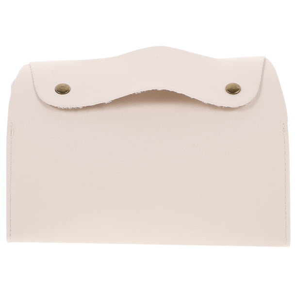 GOOHOCHY Dispensador de servilletas Porta pañuelos para coche Porta toallas de papel de PU Dispensador de servilletas