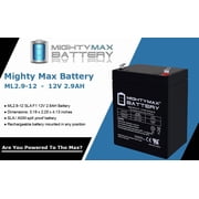 12V 2.9AH F1 SLA Replacement Battery Compatible With Leoch LP12-2.9