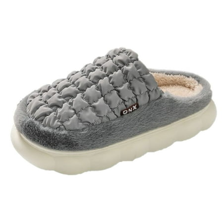 

nsendm Christmas Slippers for Men Size 11 Men Slippers Autumn And Winter Indoor And Outdoor Bunny Slippers Men Size 9 Shoes Grey 10