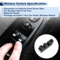 thumbnail image 2 of Interruptor de ventana eléctrica del lado del conductor delantero izquierdo Unique Bargains para Mazda CX3 2017-2021 Interruptor de control de ventana del lado del conductor No.DG4S66350 Negro, 2 of 7