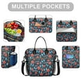 thumbnail image 2 of Pioneer Flower Floral Print Pattern Womens Lunch Box for Work,Insulated Large Lunch Bag for Tween and Teen,Loncheras Para Mujer,Leakproof Adult Lunch Bag for Work,Beach,Travel,Picnic,Camping, 2 of 7