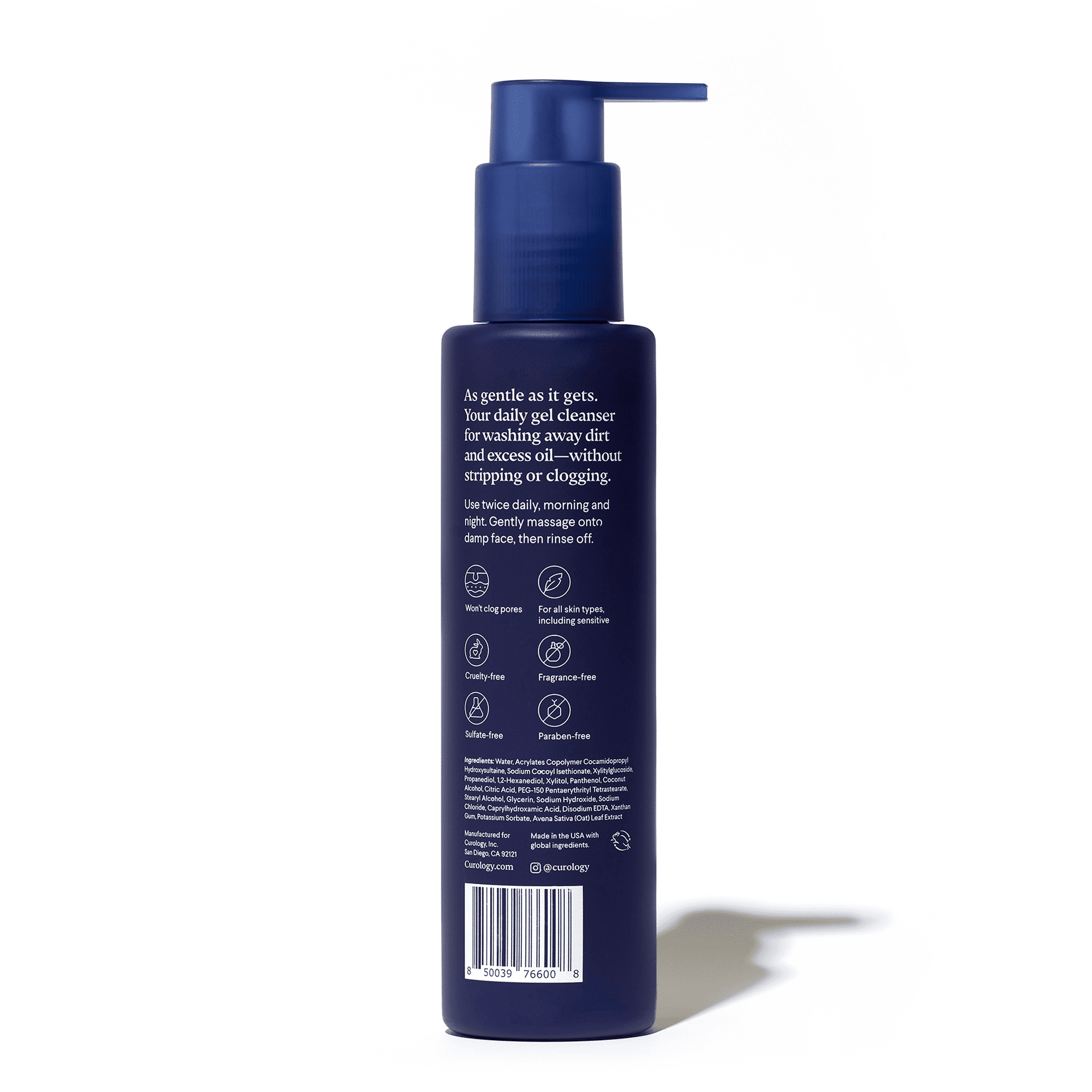 Curology Gentle Cleanser, Lightly Foaming Face Wash for All Curology Gentle Cleanser, Lightly Foaming Face Wash for All