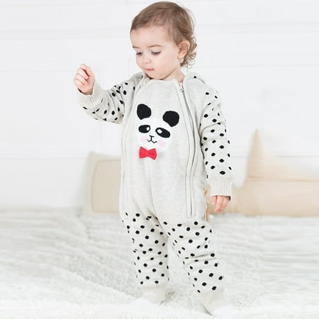 

Leutsin Children s Baby Jumpsuit Cartoon Long Sleeve Thickened Warm Baby Rompe