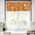 thumbnail image 5 of It‘s Fall Valances for Windows Y’all Pumpkin Maple Leaf Orange Fall Rod Pocket Curtain Valance Window Treatment Short Curtains for Kitchen Living Room, 60"x18", 5 of 5