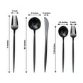 thumbnail image 3 of Efavormart 50 Pack | Black Heavy Duty Plastic Utensil Set, Premium Disposable Sleek Cutlery Flatware, 3 of 11
