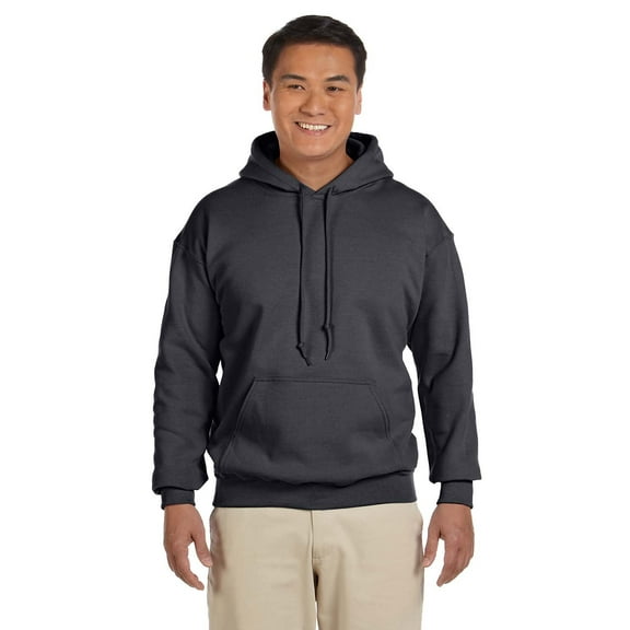 Gildan Mens Heavy Blend Hooded Sweatshirt, 2XL, Charcoal (Pack of 2) 2 Charcoal