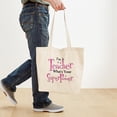 thumbnail image 4 of CafePress - Super Teacher Tote Bag - Unisex Canvas Tote Bag, Beige, 1-Piece, 4 of 7