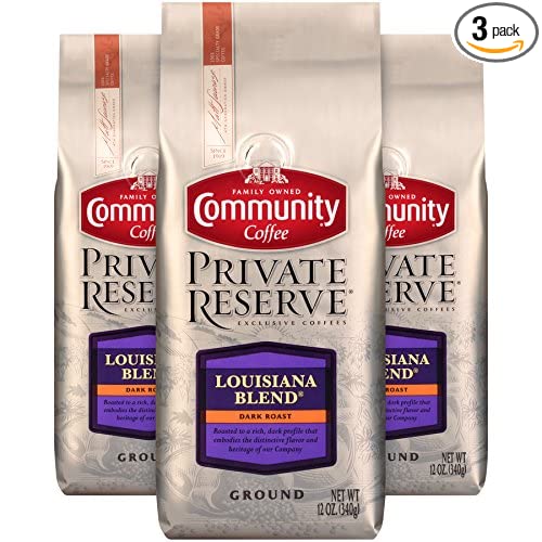 Community Coffee Louisiana Blend Dark Roast Gourmet Private Reserve