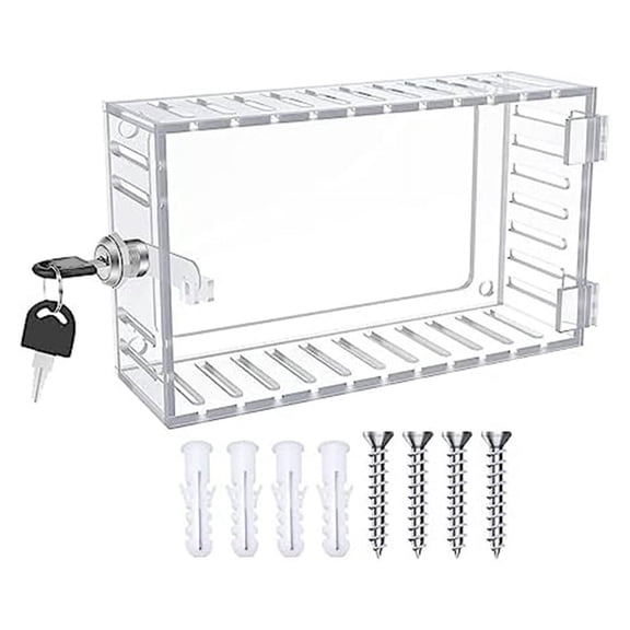 Universal Thermostat Guard with Lock Universal Combination Lock Box Transparent Acrylic Thermostat with Safety Lock