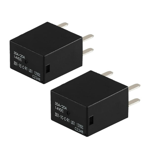 Micro Automotive 5Pin 35A/ 20A Relay Compatible with Can-Am Commander Outlander Renegade 2PCS Sealed and Watertight SPDT Starter Relay Replace#: 515176774 301-1C-C-R1 U01