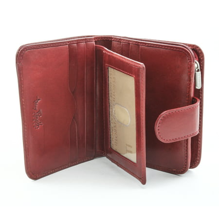Tony Perotti Italian Leather Compact Clutch Wallet with Coin (Best Coin Wallet Australia)