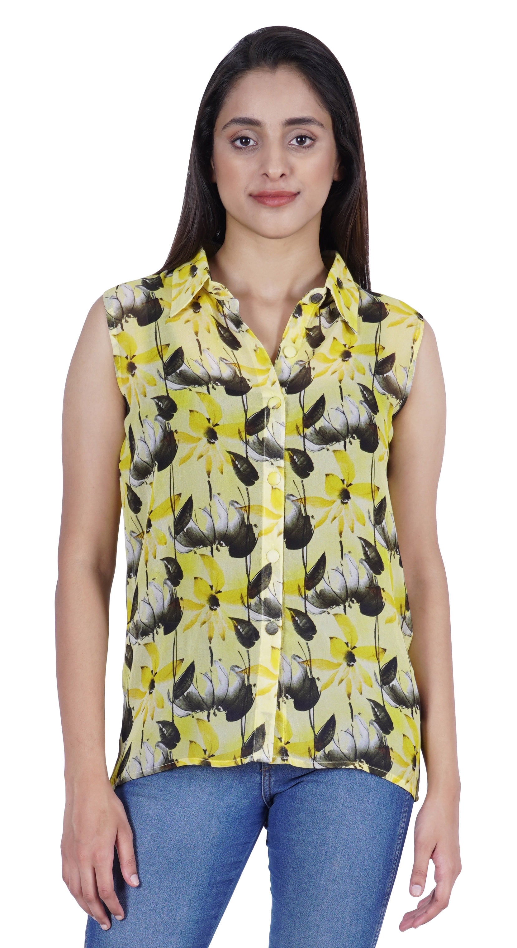 Sleeveless Button Down Maxi Top