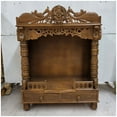 thumbnail image 6 of Wooden Temple, Large Home Temple, Teak Wood Temple, Home Mandir, Pooja Ghar, Handmade Mandir, Indian Handicraft for Puja, Home Decor for Hindu, Mandapam for Worship, Pooja Temple - AtoZ India Cart, 6 of 6