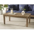 thumbnail image 3 of SAFAVIEH Couture Martinique Outdoor Patio Wood Coffee Table, Natural, 3 of 10